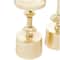CosmoLiving by Cosmopolitan Gold Aluminum Pillar Candle Holder Set